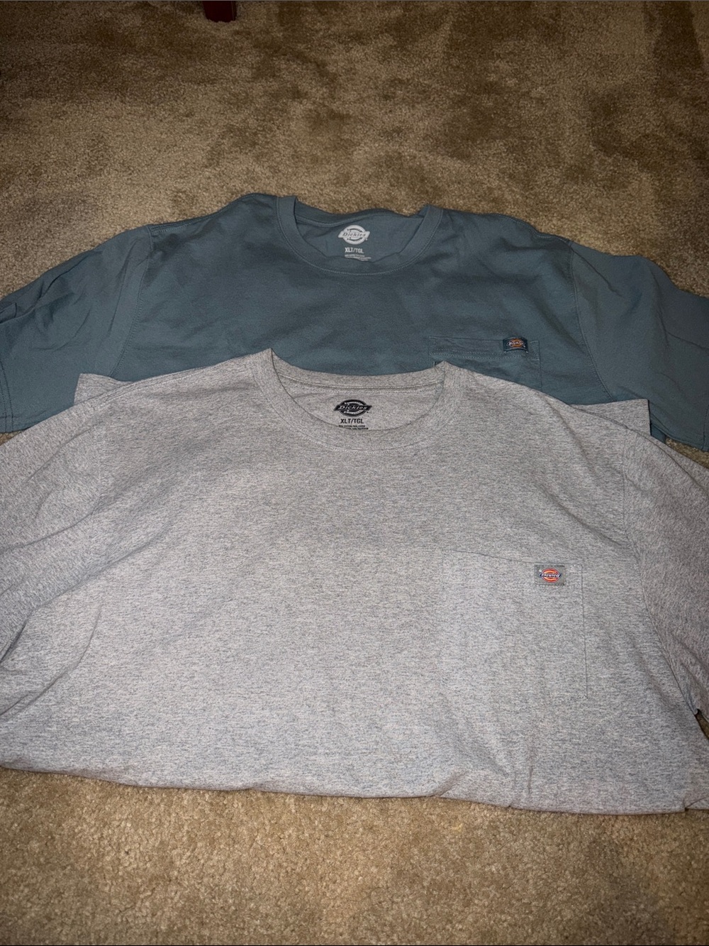 Dickies Men’s Short-Sleeve Pocket Tees - Gray & Teal